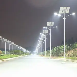 100W6米8米太阳能路灯工程定制灯杆户外照明灯