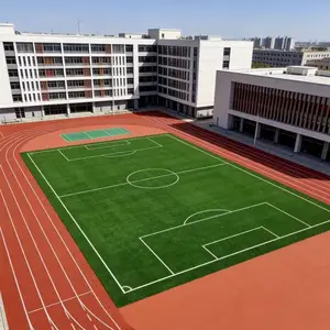 奥人体育北京学校操场体育场透气型塑胶跑道运动场混合型跑道