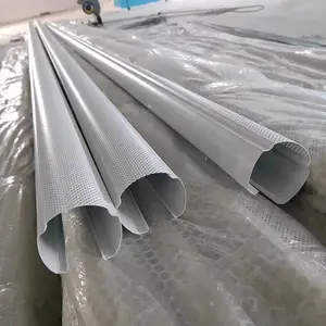 写字楼定制白色铝圆管天花直径70mm吊顶铝方通
