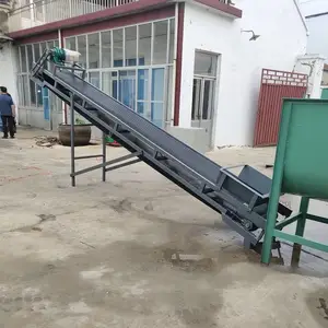 生物质颗粒大倾角皮带机 移动爬坡式传送带升降输送机