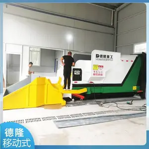 移动垃圾中转站压缩机 17立方压缩垃圾站 整体式转运站压缩设备