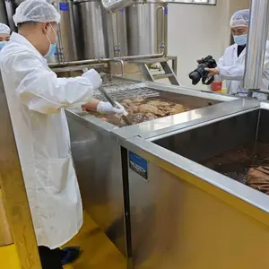 猪耳朵解冻漂烫燎毛设备 猪脚漂烫机 猪头卤煮加工生产线