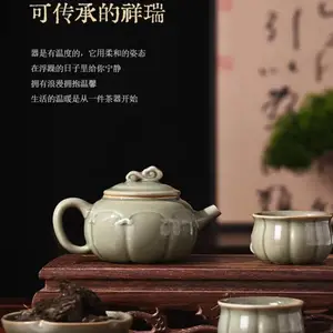 西安钟楼茯砖茶雕摆件 大雁塔造型茶雕工艺品 耀州窑茶碗礼盒