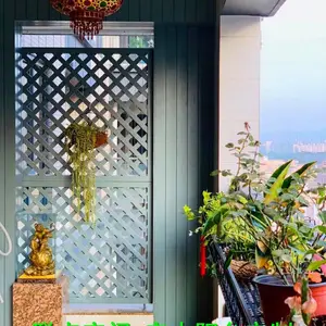 定制露台庭院防腐木地板定制实木阳台花园设计