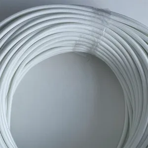 自熄管7mm耐电压1.5KV白色玻纤套管新能源线束变压器专用保护管