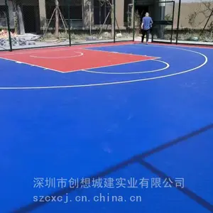 东莞篮球场建设 室外篮球场施工 硅PU篮球场配套设施