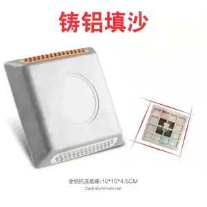 鸿福熙 反光铸铝道钉 塑料全铝黄单双面减速路标 安全标志轮廓标