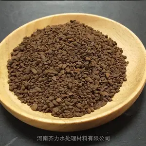 玉溪 锰沙滤料地下水井水去黄自制过滤器除铁除锰填料水处理专用锰砂