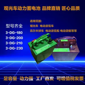 火炬蓄电池3-DG-230观光车电瓶6V230Ah