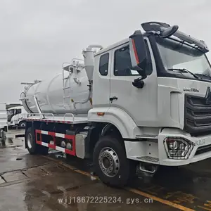 重汽豪沃单桥4*2 10方12方吸污车 出口型吸粪吸污两用车