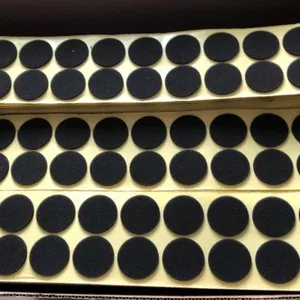 厂家定制橡胶脚垫黑色防滑橡胶垫片圆形自粘硅胶垫家具方形胶垫