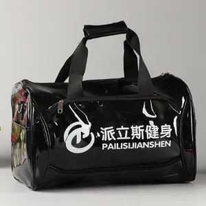 厂家定做镜面革pu女旅行包男士牛津布瑜伽运动手提健身包定制批发
