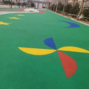 泰安莱芜幼儿园户外活动地板 塑胶跑道 epdm地面施工设计