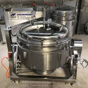 供应500L不锈钢咸鸭蛋高温高压蒸煮锅