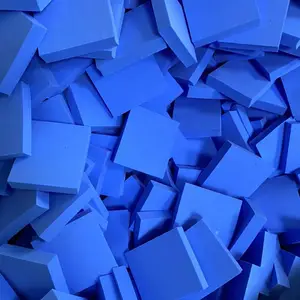 现货高密度pva蓝色吸水pva方块 清洁海绵异形立体绘画用养殖用储水