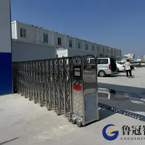 菏泽电动伸缩门安装 自动伸缩门 电动门 遥控段滑门 直线门推荐品牌