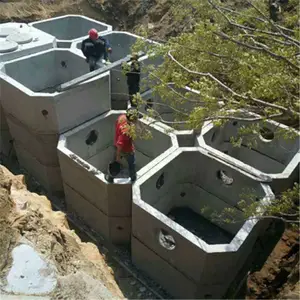 成品生活污水沉淀池 预制方形雨水调蓄池 钢筋混凝土水泥化粪池