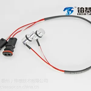 小铝壳汽车空调铂电阻传感器pt100pt1000温度探头 实体工厂个性化定制 铂基传感出品