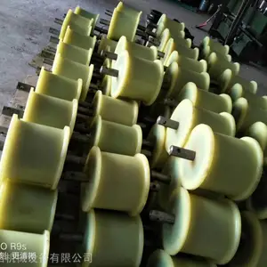 2019年安顺铜仁黔西南全密封优质耐磨 聚氨酯地滚轮180*300地滑子