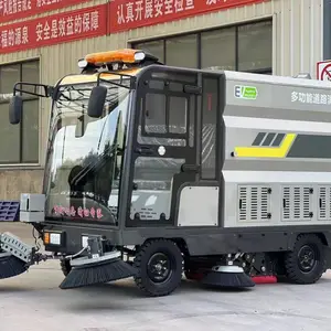 污泥处理厂区道路渣土灰尘扫地机 金艺环境金刚款四轮清扫车