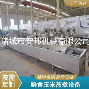 油麦菜菠菜焯水漂烫机 全自动玉米蒸煮机 金银花蒸汽漂烫