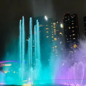 喷泉亮化全国安装设计,互动水型喷泉水秀大型喷泉工程