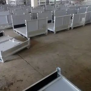 折叠箱|仓储笼汽车三元催化器运输料架 汽车排气管运输料架 汽车消声器运输料架