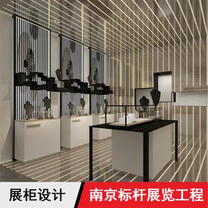 BMK串联式不锈钢办公场所展柜设计厂家价格