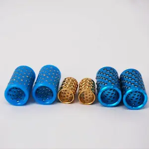 微型滚珠自动化用件蓝色铝珠套