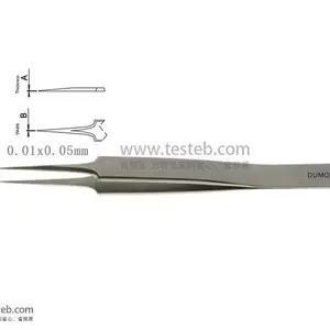瑞士杜蒙Dumont 0208-5-PO镊子尖头0.01x0.05mm医用不锈钢全长110mm