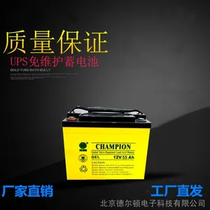 冠军蓄电池 NP55-12(12V55AH) UPS蓄电池 太阳能电瓶 全新