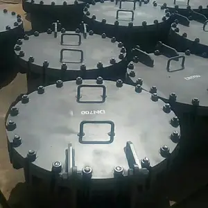 厂家供应 化工标准油罐检修人孔门 DN450PN1.6回转旋盖法兰人孔盖