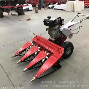 秸秆牧草收割机 全自动稻麦收割机