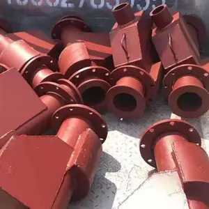 加工定制陶瓷耐磨弯头 异形耐磨管件 耐磨三通粉灰砂石除尘煤粉颗粒物磨损管道
