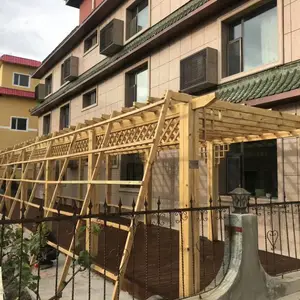 新疆丰胜合江木业承接防腐木葡萄架花架廊架单臂廊架包工包料