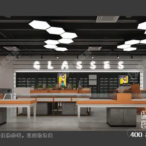 山东日照莒县眼镜店装修公司 眼镜展柜展架定制