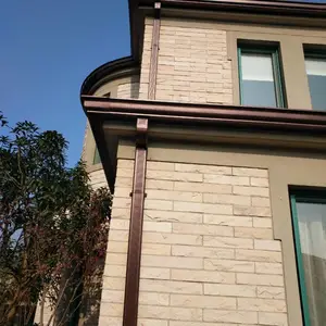 淮南金属檐槽天沟水槽方管 雨水落水系统价格