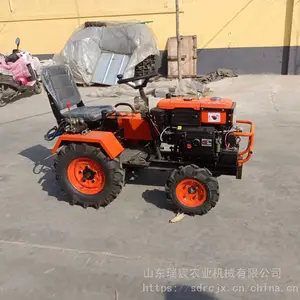 12马力电启动微型单缸四轮拖拉机丘陵小地块 小型四轮微耕机 田园管理机