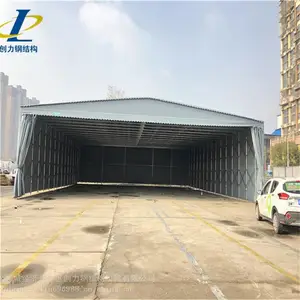 南阳市生产固定停车蓬,移动遮阳篷,大排档推拉棚