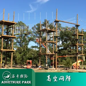 景区大型高空绳网阵 户外拓展游乐设备 历奇探险设计施工