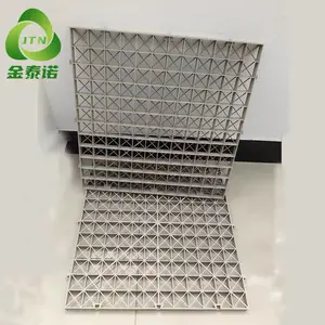 散堆填料塔支撑塑料网格板500×500活性碳塔净化塔网格填料 金泰诺