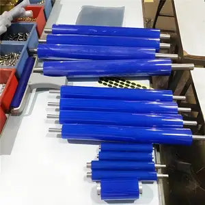 除静电胶轴厂家粘尘胶轴裹胶加工厂除尘胶轴轮胶震动轴厂