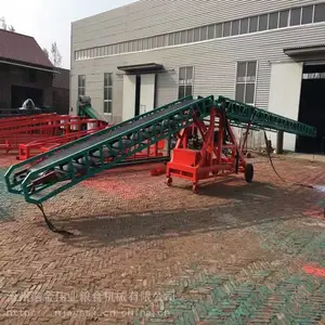 伸缩集装箱装卸车输送机 集装箱装化肥输送机 多功能伸缩输送机