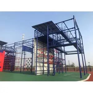消防攀爬横渡悬垂下降地下救援操简易绳索救援训练架速度攀岩