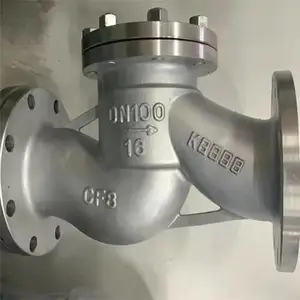 H41W-16P 不锈钢304/316L硬密封污水专用止回阀规格尺寸