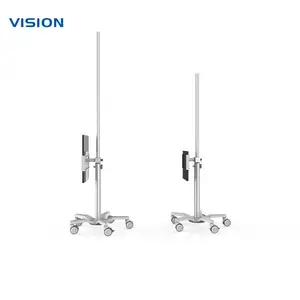 VISION BW-F|铝合金立式显示器移动支架推车 可OEM/ODM定制