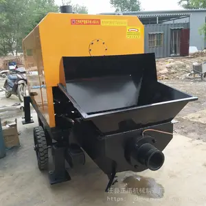 拖式混凝土输送泵 搅拌柴油机 电机动力细石砂浆混泥土泵车