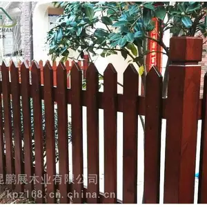 户外防腐木栅栏园艺庭院围栏 深圳防腐木厂家定制