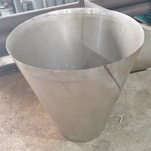 扇形钢板卷锥形加工源头工厂来图来料滚圆喇叭口锥形圆筒加工