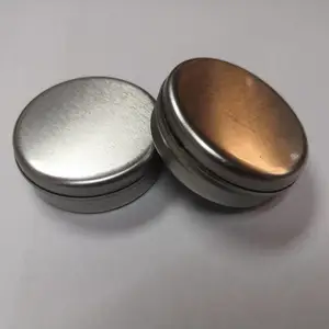 圆形清凉油包装铁盒 圆形紫草膏铁盒 马口铁圆形金属盒定制